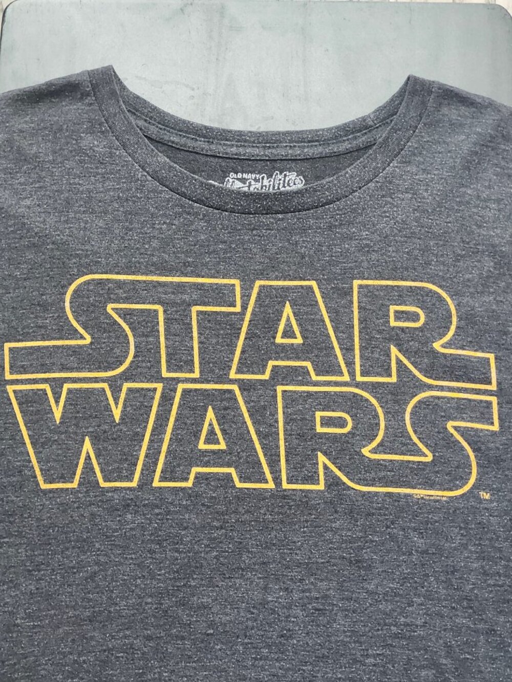 Old Navy Collectibles Star Wars Logo T‑Shirt – XL – Charcoal